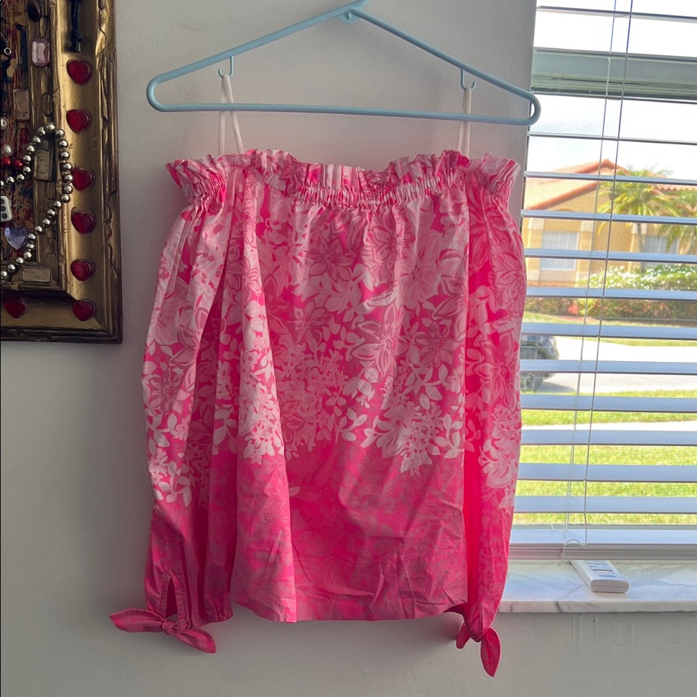 Pink Floral lilly Pulitzer Top